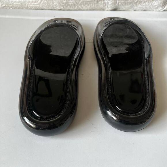 Tory Burch Bubble Miller Jelly Slide Slip On Sandals Clear Black 7 - Picture 5 of 5